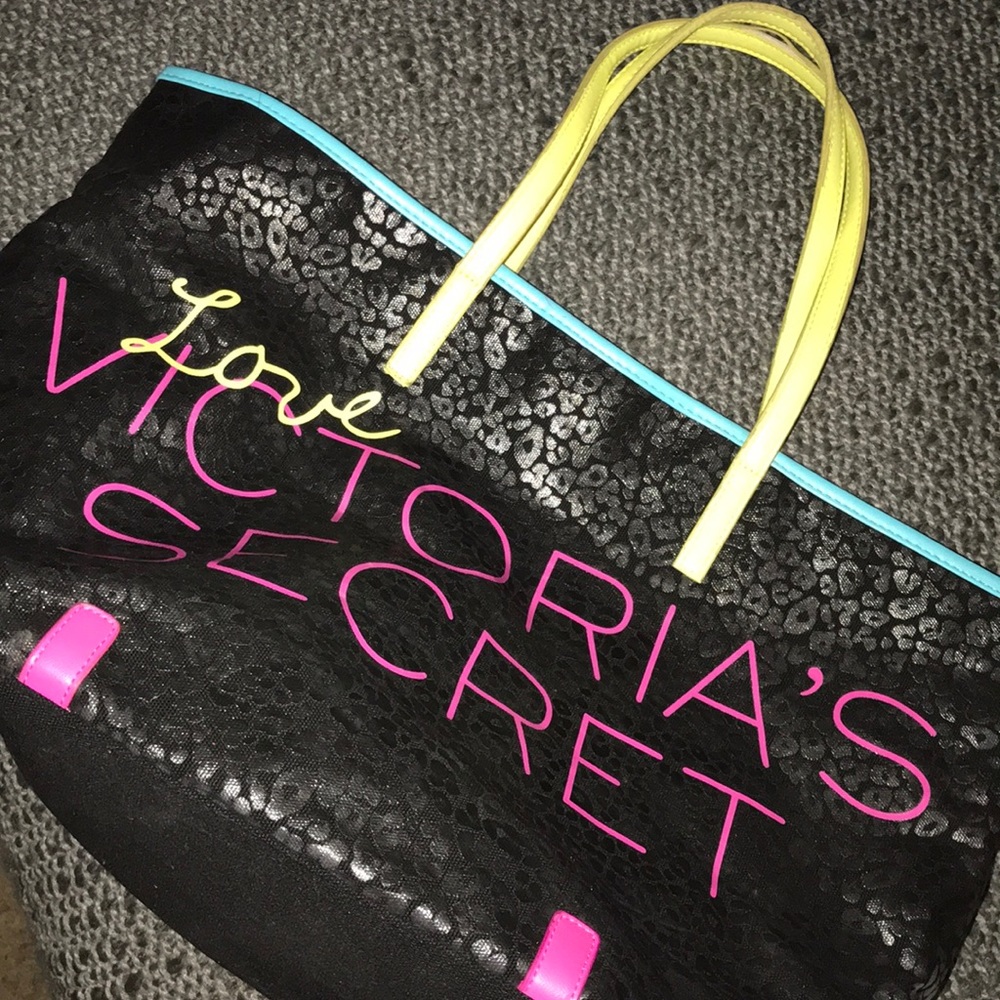 Victoria Secret tote bag.